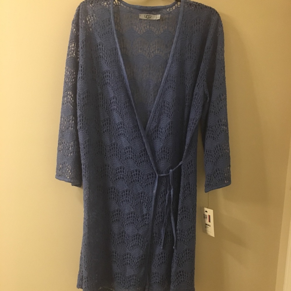 UGG Australia Lizabeth Lace Wrap Robe Women Sz S